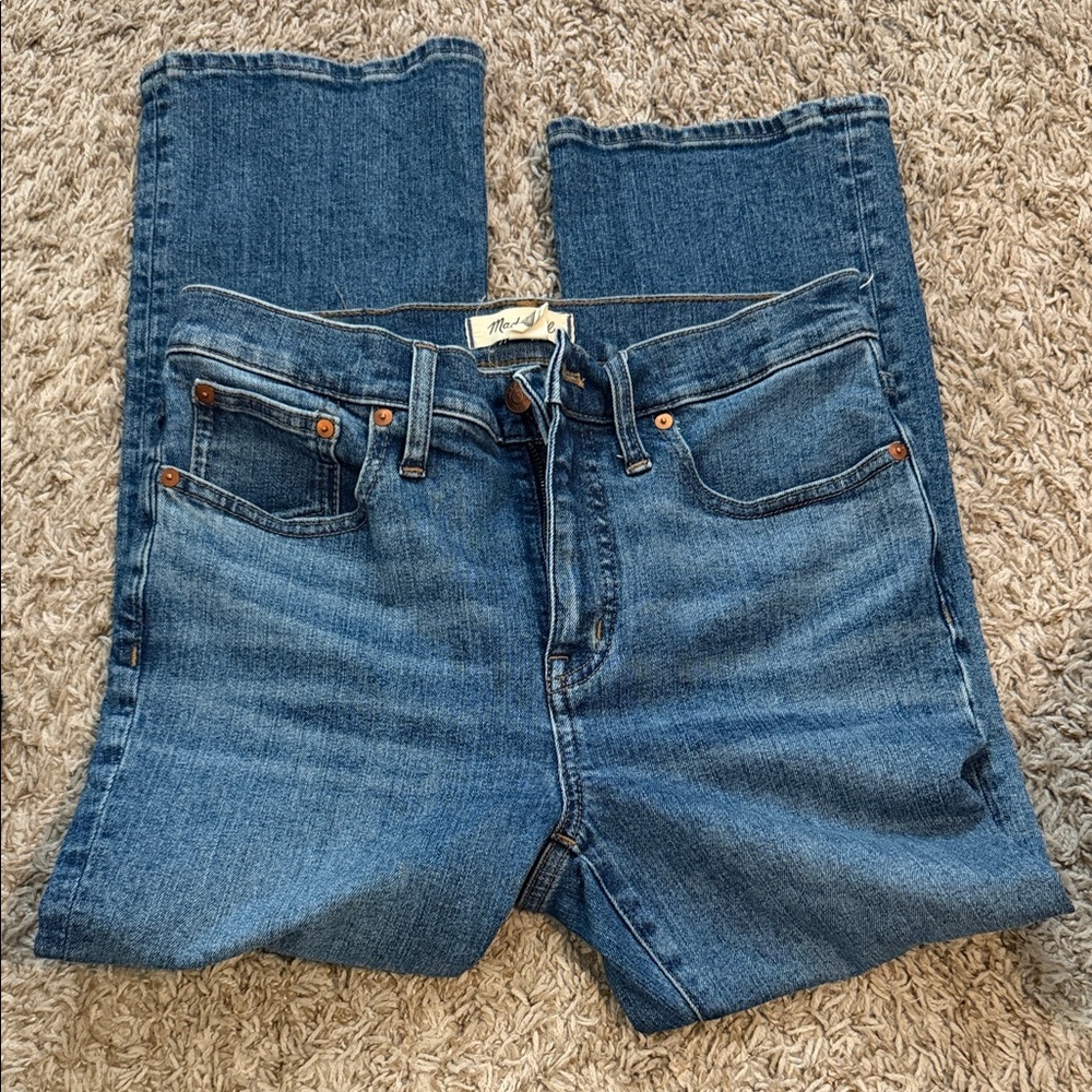 Madewell cali demi boot 28p dark blue wash